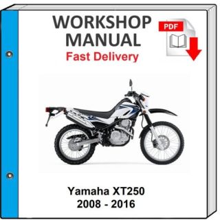 Yamaha Xt250 2008 2009 2010 2011 2012 2013 2014 2015 Service Repair Shop Manual