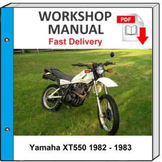 Yamaha Xt550 Xt 550 1982 1983 Service Repair Shop Manual