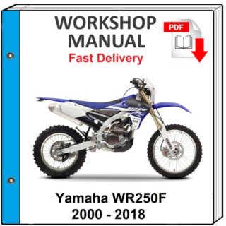 Yamaha Wr250f 2000 2001 2002 2003 2004 2005 2006 2007 Service Repair Shop Manual