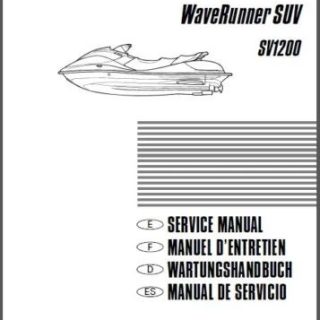 Yamaha Waverunner SUV 1200 ( SV1200 ) Jet Ski Service Repair Workshop Manual