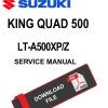 Suzuki 2009 King Quad 500 Service Manual