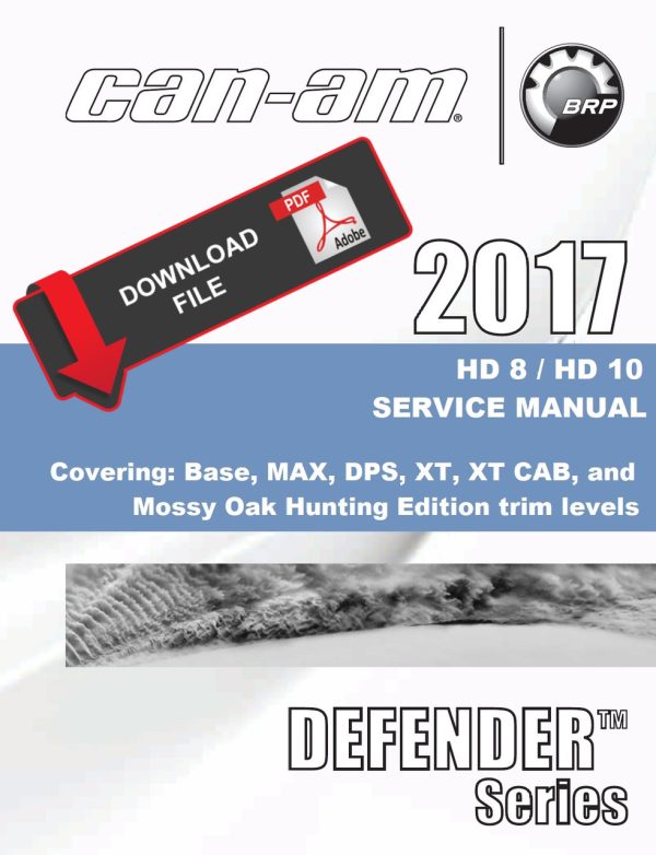 Can-Am 2017 Defender MAX HD10 Service Manual