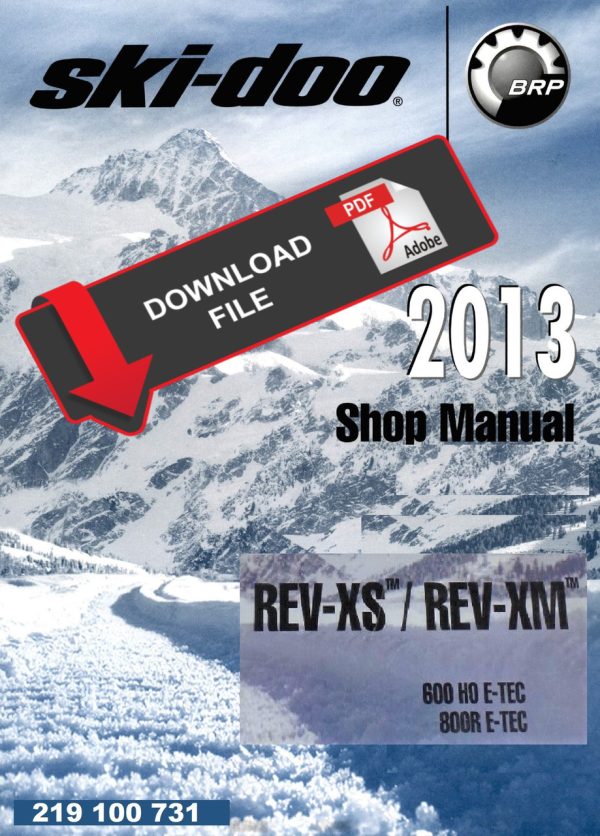 Ski-Doo 2013 REV-XS Snowmobiles Service Manual