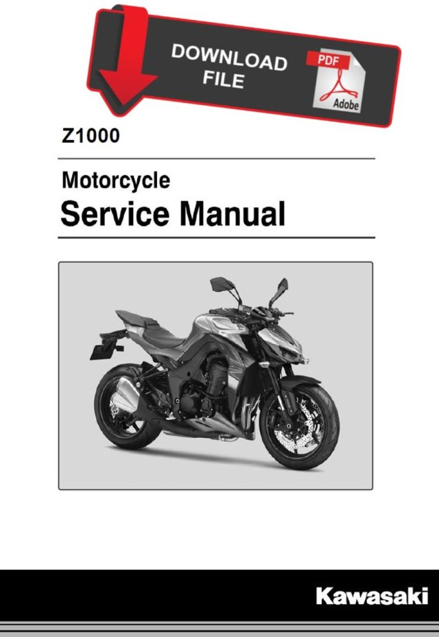 Kawasaki 2017 Z1000 Service Manual