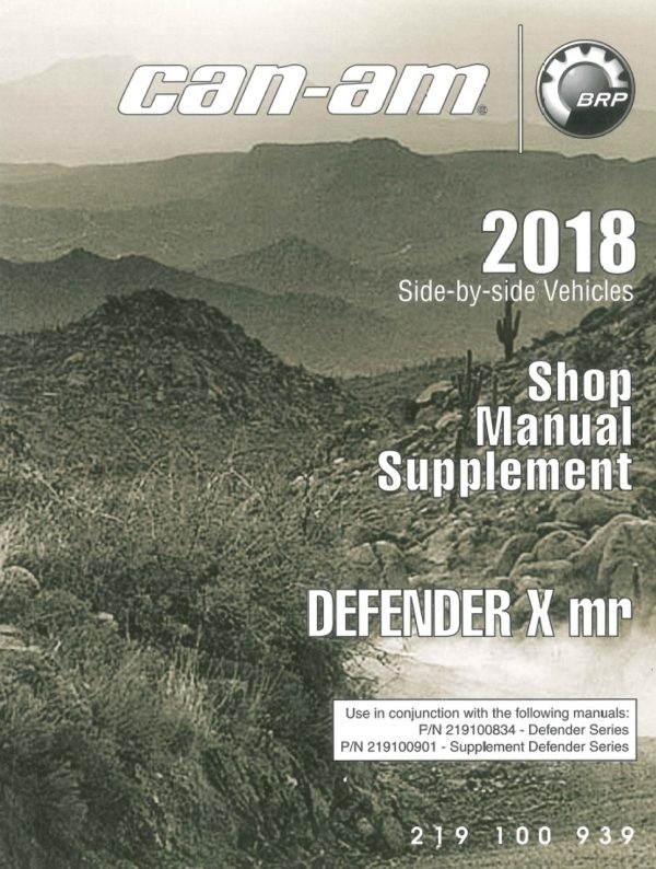 Can-Am 2018 Defender MAX HD10 Lone Star Edition Service Manual - Image 2