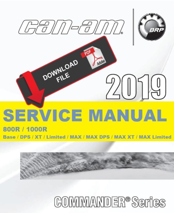 Can-Am 2019 Commander 800R Service Manual