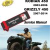 Yamaha 2003 Kodiak 450 Service Manual