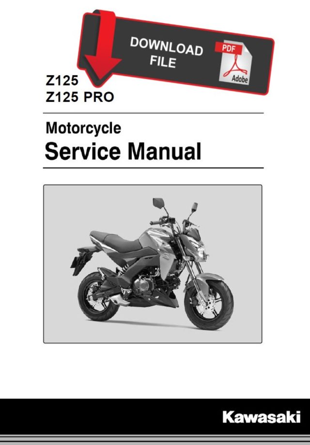 Kawasaki 2016 Z125 Pro Service Manual