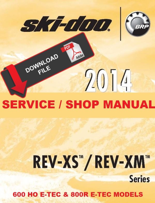 Ski-Doo 2014 MXZ TNT 600 HO E-TEC Service Manual