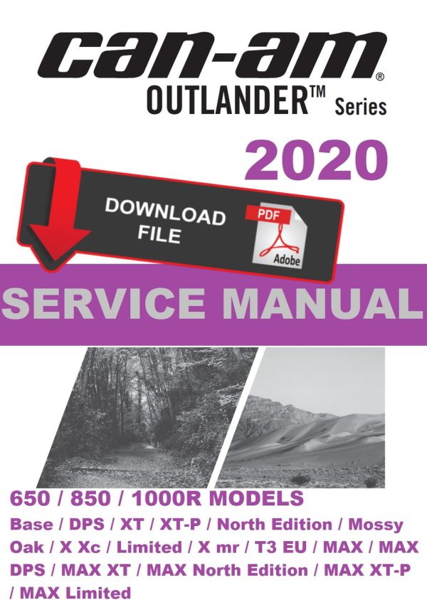 Can-Am 2020 Outlander MAX 850 North Edition Service Manual