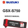 Suzuki 2015 GSX-S 750 Service Manual
