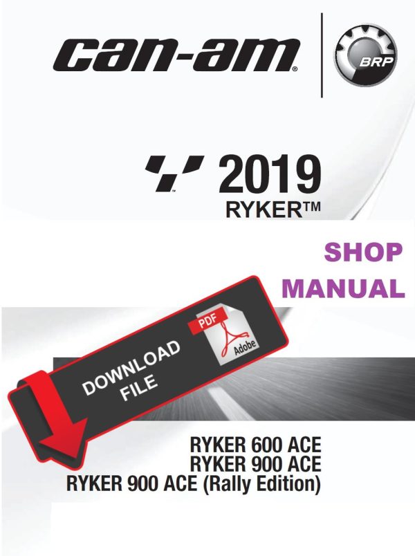 Can-Am 2019 Ryker 900 ACE Service Manual