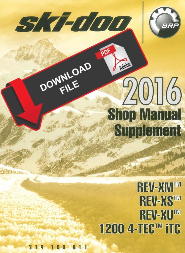 Ski-Doo 2016 REV-XU 1200 4-TEC Service Manual