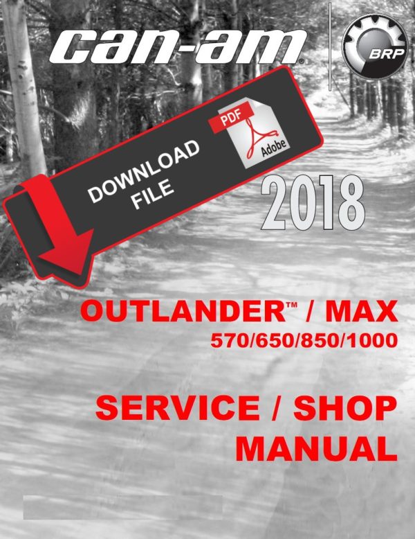 Can-Am 2018 Outlander 850 Service Manual