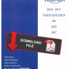 Triumph 2017 Tiger Explorer XR Service Manual