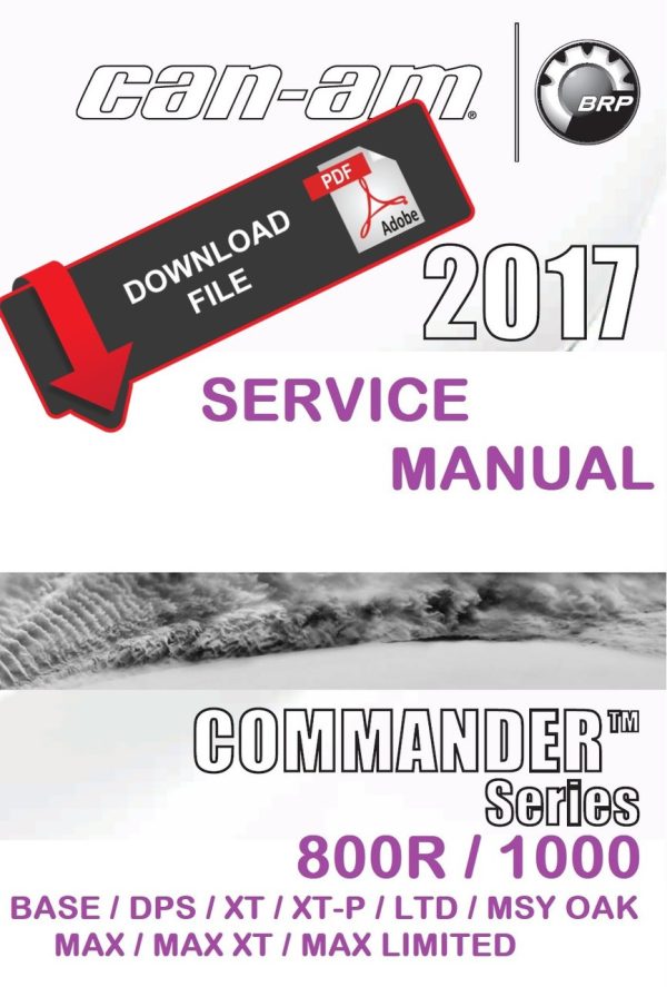 Can-Am 2017 Commander 1000 Service Manual