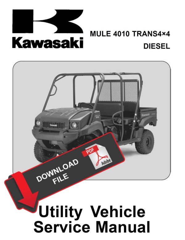 Kawasaki 2009 Mule 4010 Trans Diesel 4x4 Service Manual