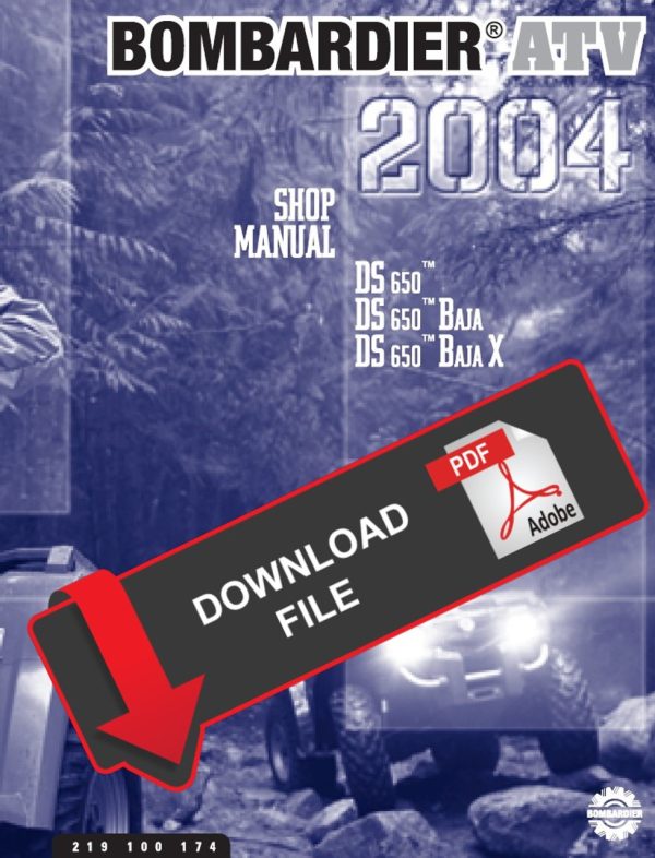 Bombardier 2004 DS 650 Baja X Service Manual