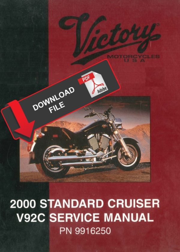 Victory 2000 V92C Standard Cruiser Service Manual