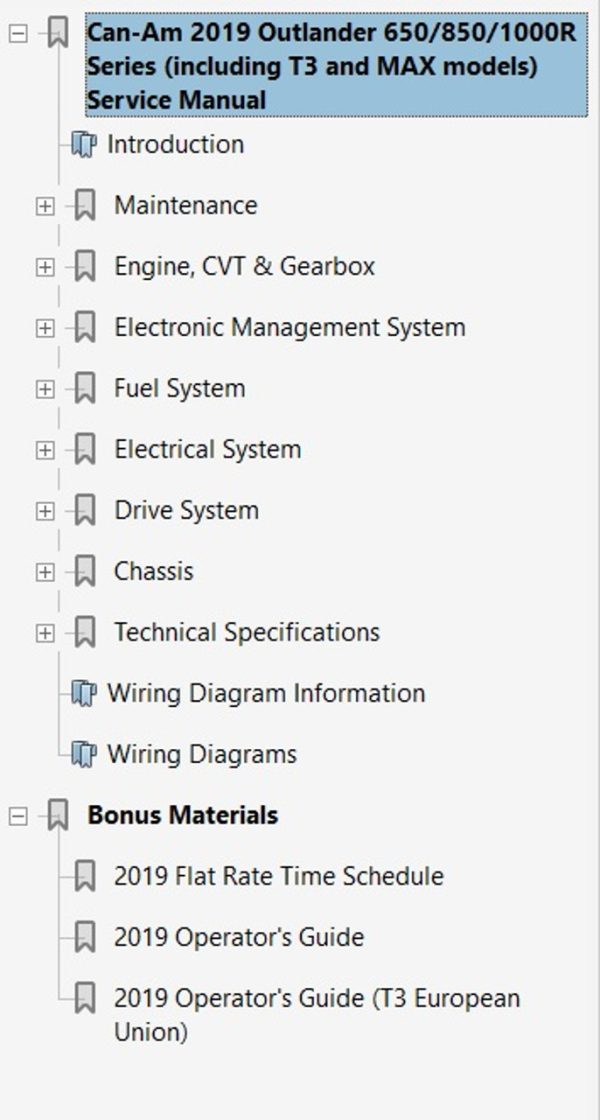 Can-Am 2019 Outlander 1000R North Edition Service Manual - Image 4