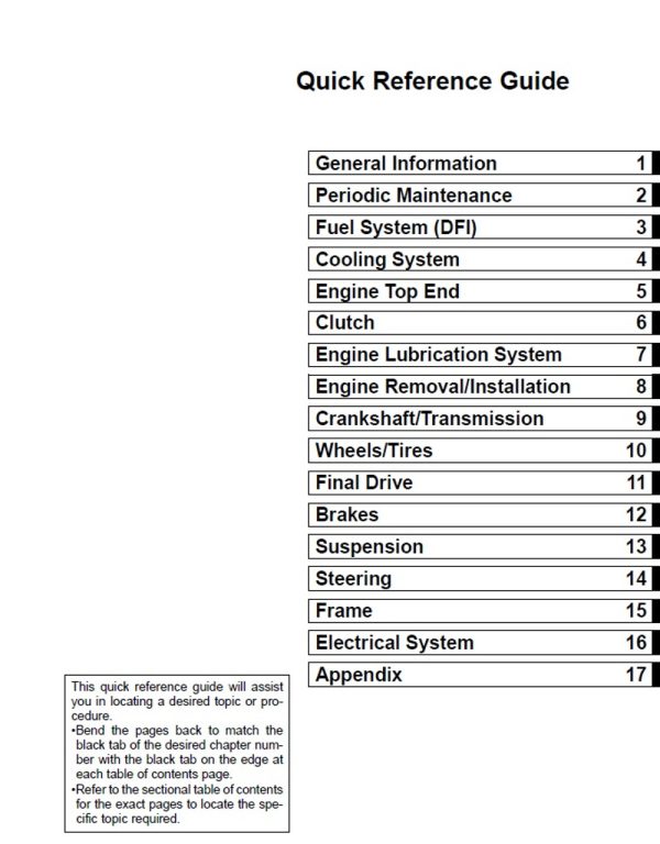 Kawasaki 2012 Versys 650 Service Manual - Image 4