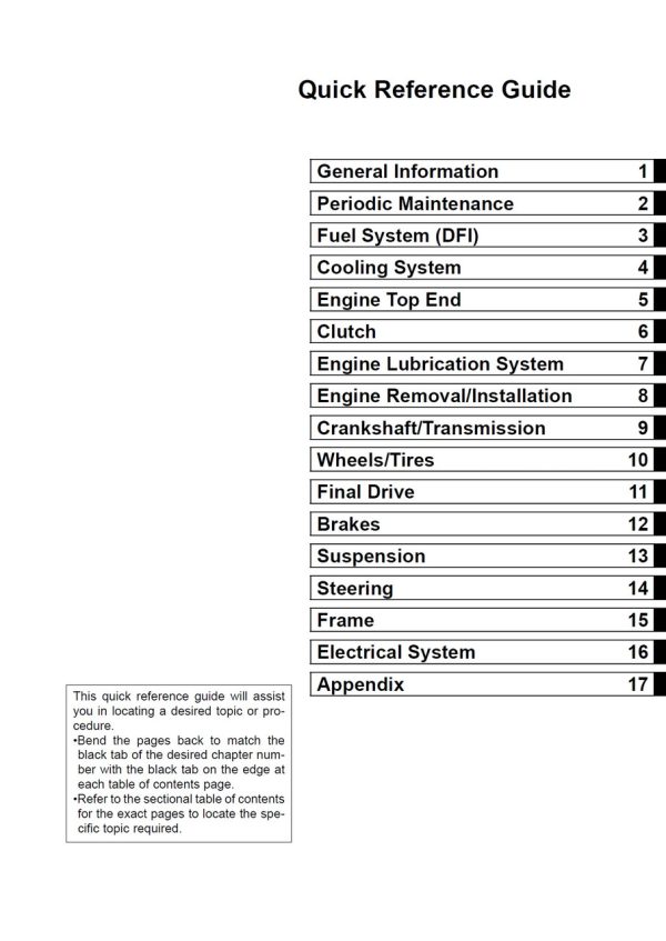 Kawasaki 2005 Ninja ZX-10R Service Manual - Image 4