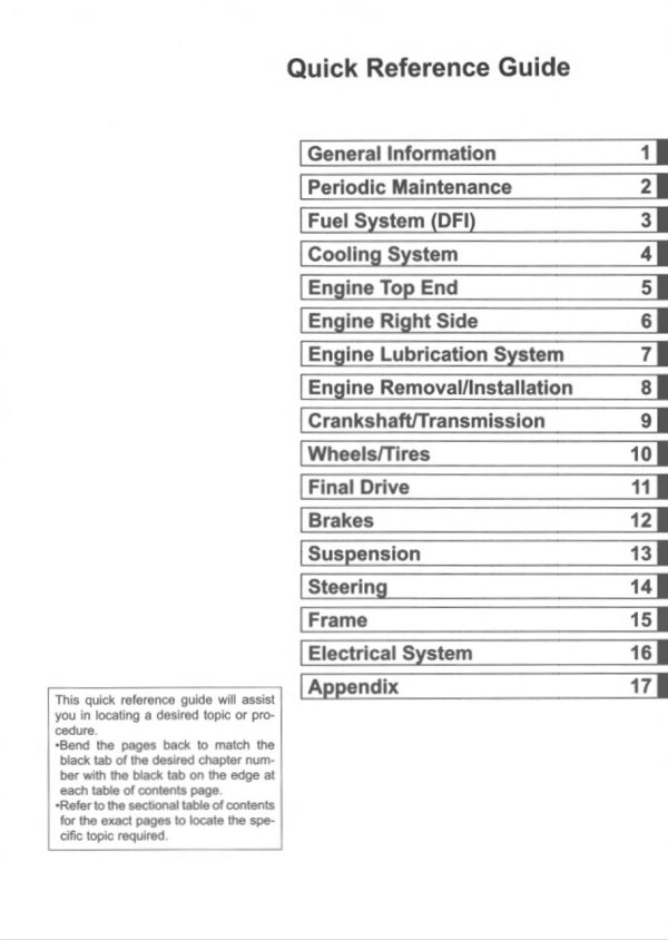 Kawasaki 2013 KFX450R Service Manual - Image 4