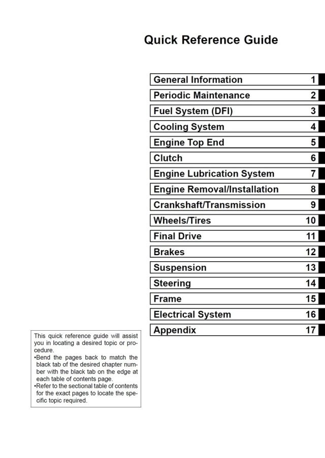 Kawasaki 2015 Ninja 300 Service Manual - Image 4