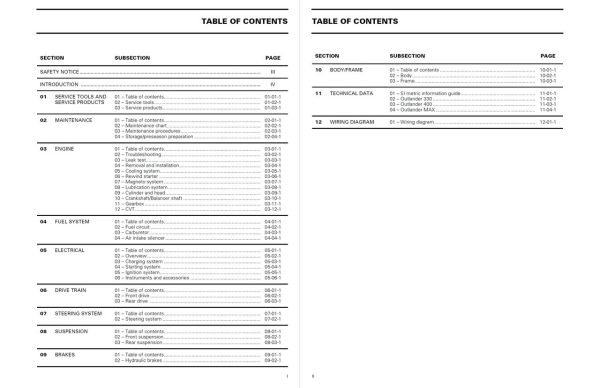 Bombardier 2005 Outlander 400 Service Manual - Image 4