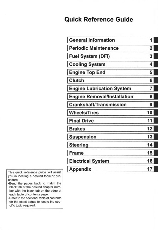 Kawasaki 2018 EX400 Service Manual - Image 4