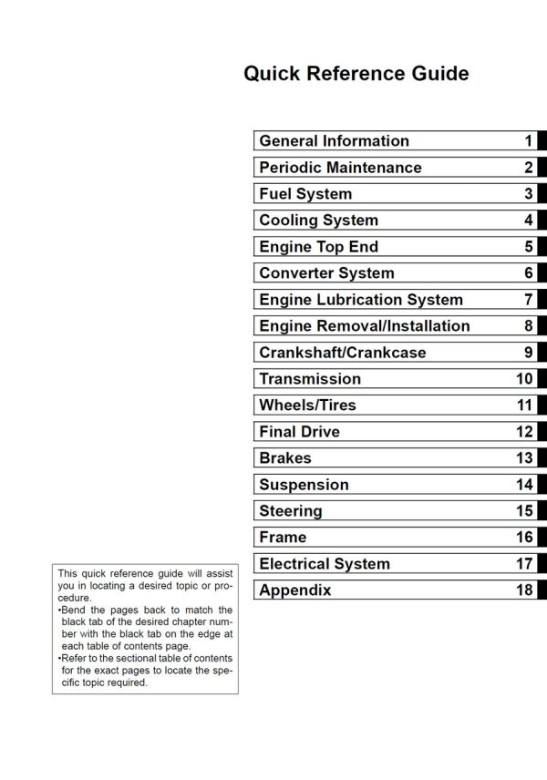 Kawasaki 2005 Mule 3010 Diesel Service Manual - Image 4