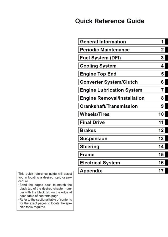 Kawasaki 2017 Teryx LE Service Manual - Image 4