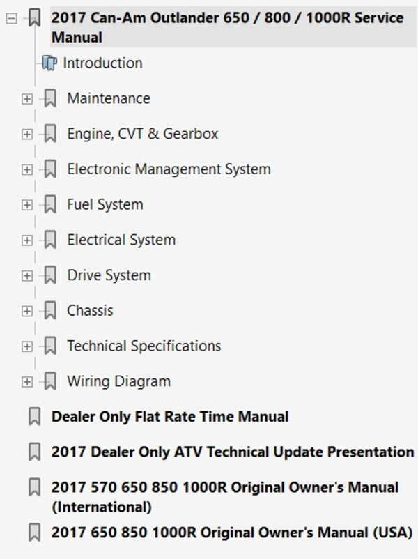 Can-Am 2017 Outlander 850 Service Manual - Image 4