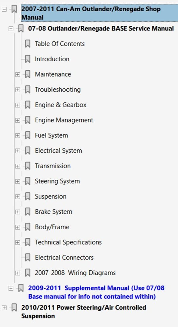 Can-Am 2007 Outlander 800 Service Manual - Image 4