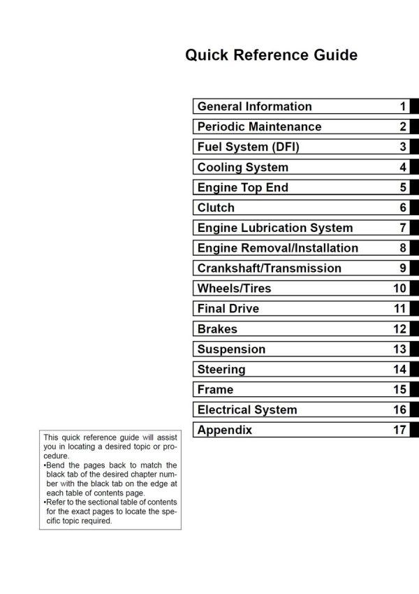 Kawasaki 2013 Ninja ZX-14R ABS Service Manual - Image 4