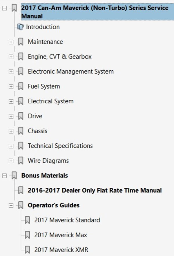 Can-Am 2017 Maverick X xc 1000R Service Manual - Image 4