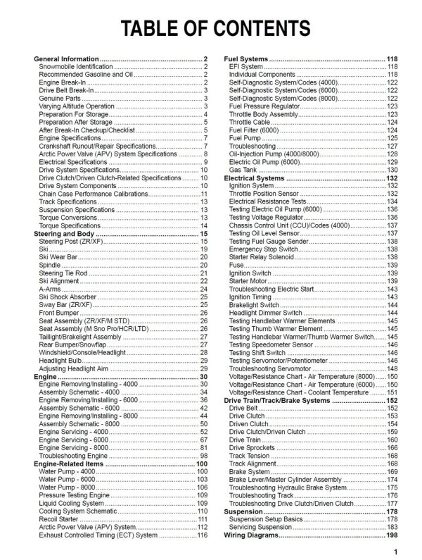 Arctic Cat 2015 XF 8000 Ltd Service Manual - Image 4