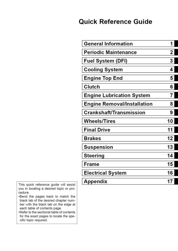 Kawasaki 2006 Ninja ZX-10R Service Manual - Image 4