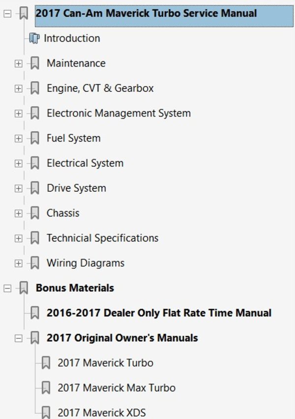 Can-Am 2017 Maverick 1000R Turbo Service Manual - Image 4