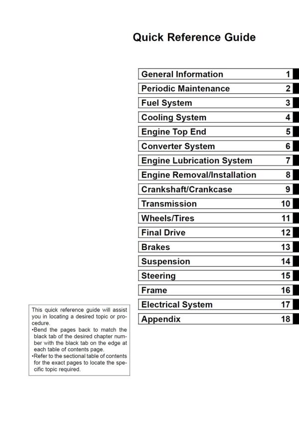 Kawasaki 2009 Mule 4010 Trans Diesel 4x4 Service Manual - Image 4