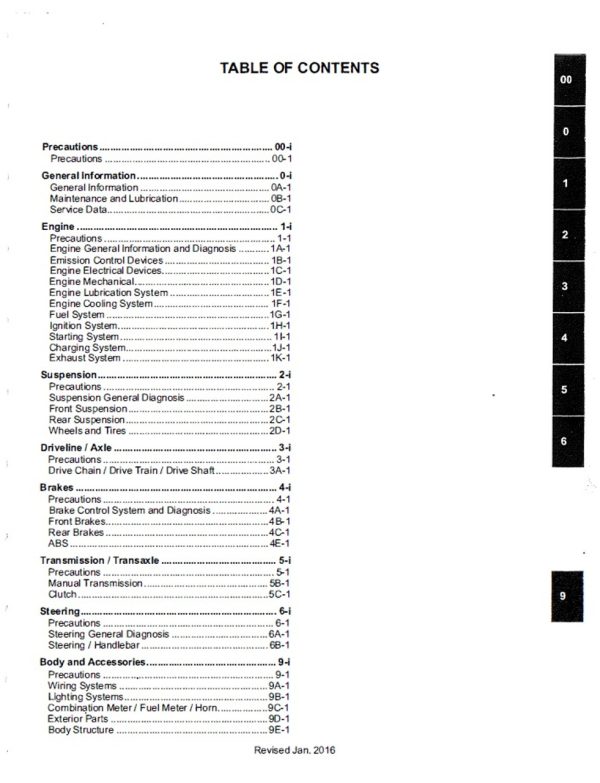 Suzuki 2015 V-Strom 650 XT Service Manual - Image 4