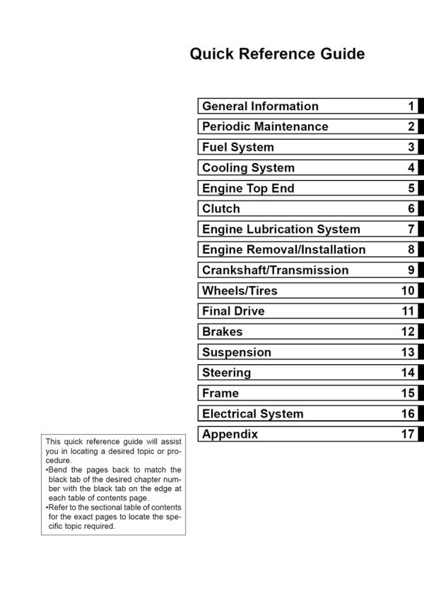 Kawasaki 2003 ZZR1200 Service Manual - Image 4