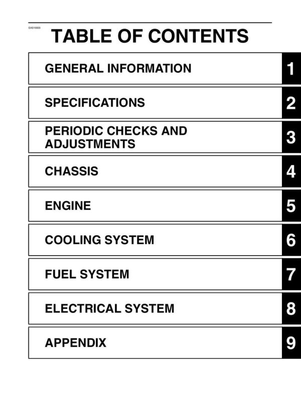 Yamaha 2019 XMax 300 Service Manual - Image 5
