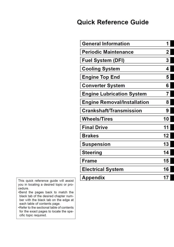 Kawasaki 2015 Brute Force 750 4x4i Service Manual - Image 4