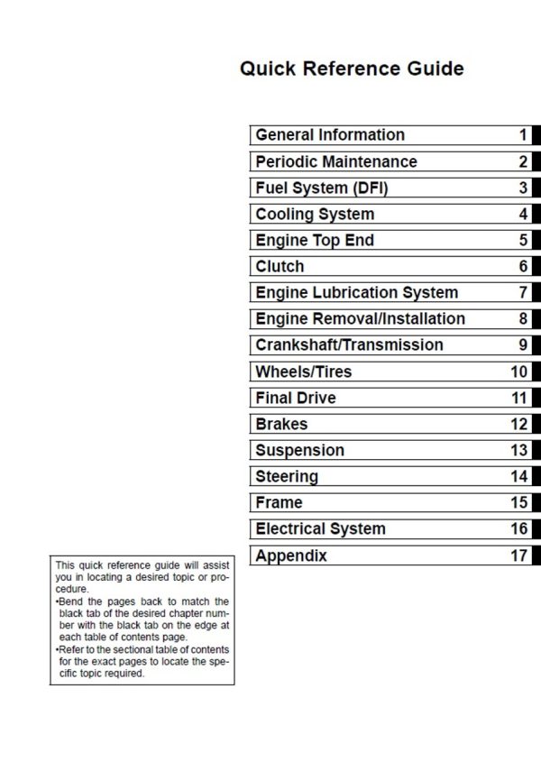 Kawasaki 2015 Ninja ZX-6R Service Manual - Image 4