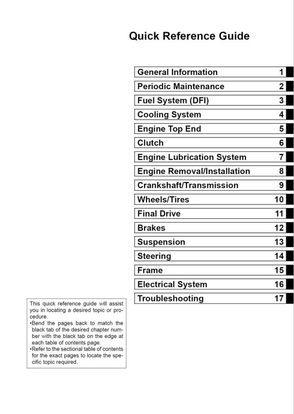 Kawasaki 2003 Ninja ZX-12R Service Manual - Image 4