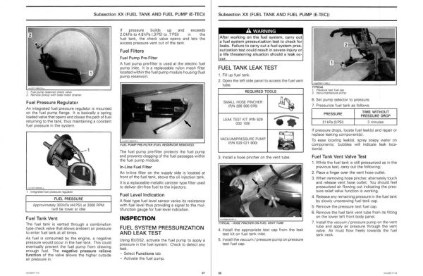 Ski-Doo 2017 REV-XS 600 HO E-TEC Service Manual - Image 2