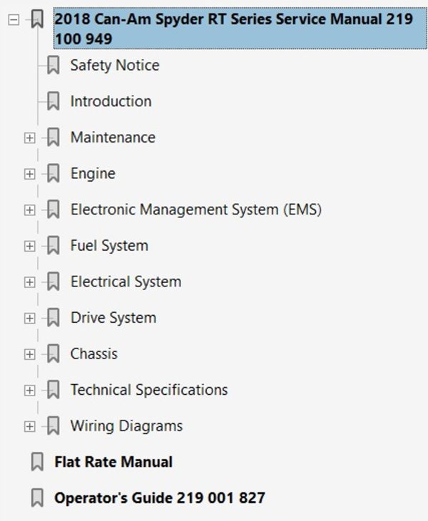 Can-Am 2018 Spyder RT Service Manual - Image 4