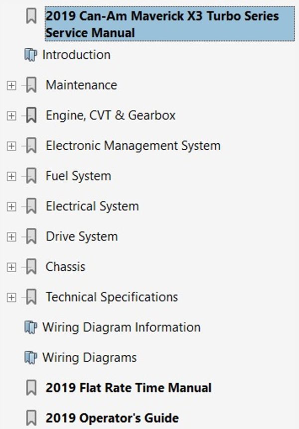 Can-Am 2019 Maverick X3 x RS Turbo R Service Manual - Image 4