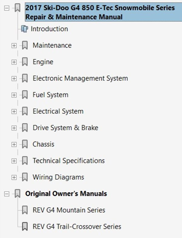 Ski-Doo 2017 Summit SP 850 E-TEC Service Manual - Image 4